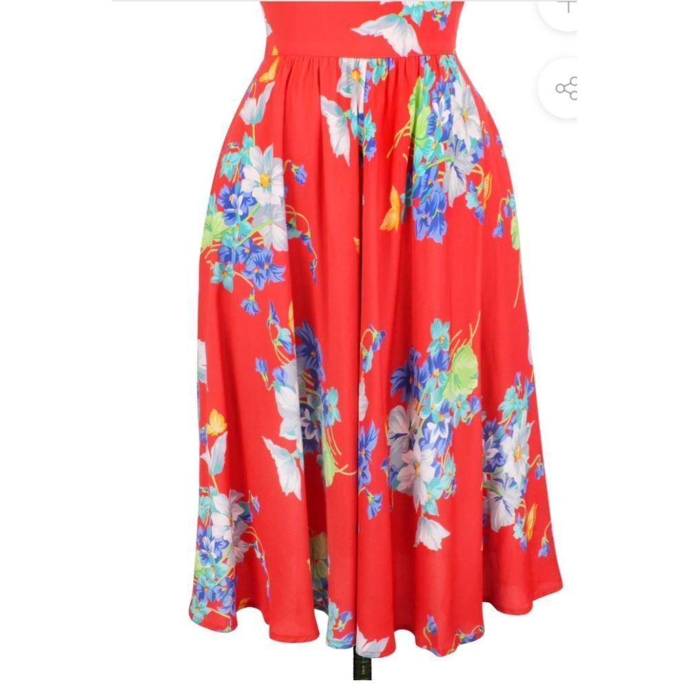 Trashy Diva 40s skirt - butterflies & begonias sz 24